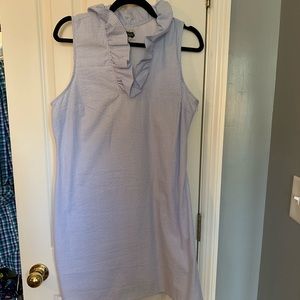 Mud pie blue seersucker sailor dress